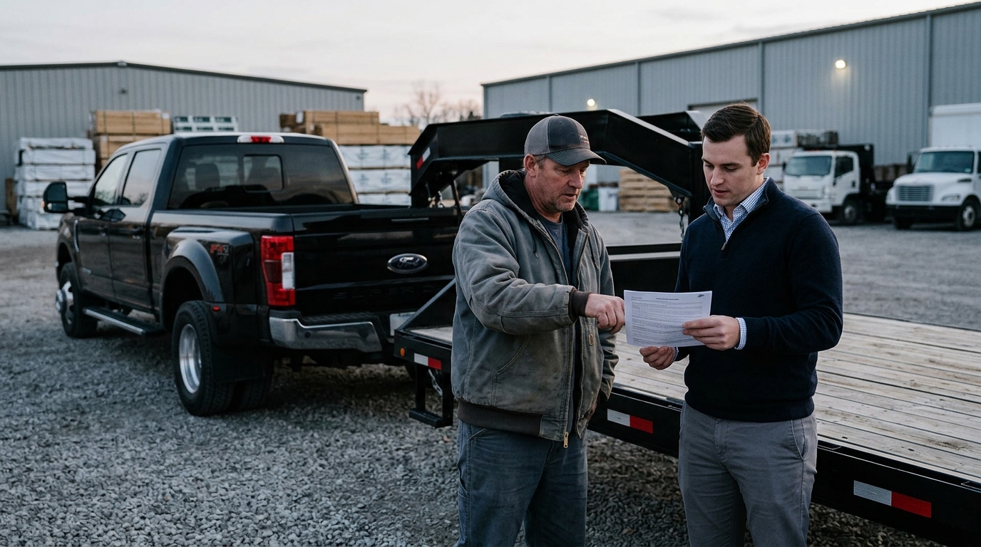 Illustration: Commercial Auto Insurance for 1-Ton Trucks: A 2026 Owner-Operator Guide