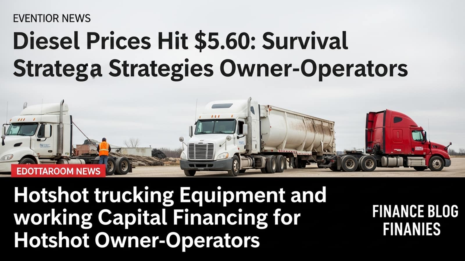 Illustration: Diesel Prices Hit $5.60: Survival Strategies for Hotshot Owner-Operators